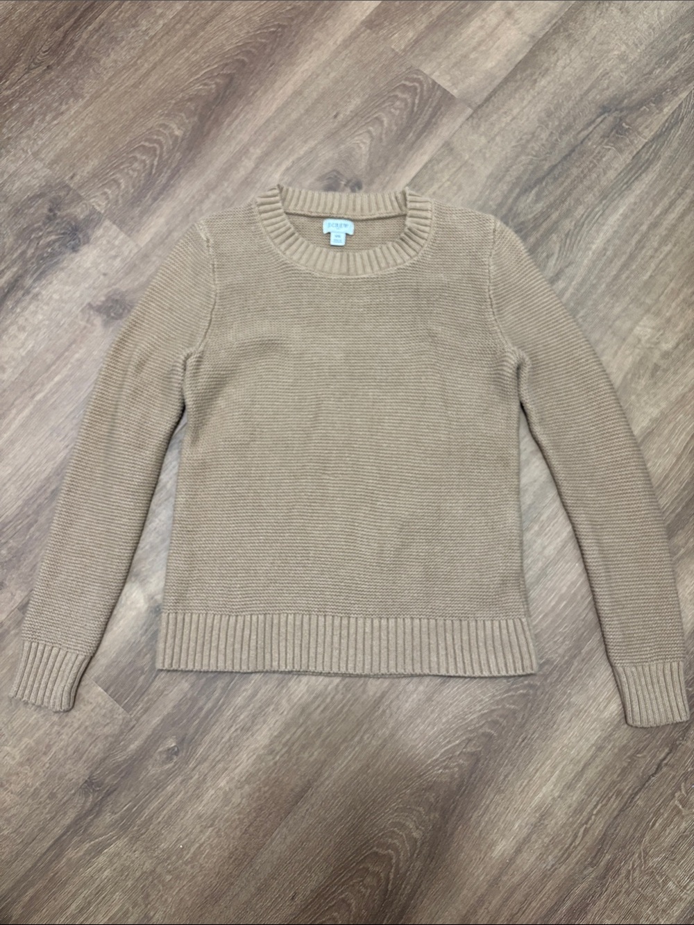 J.Crew Classic Crewneck Sweater Extra Small Women’s Brown Heather Acorn